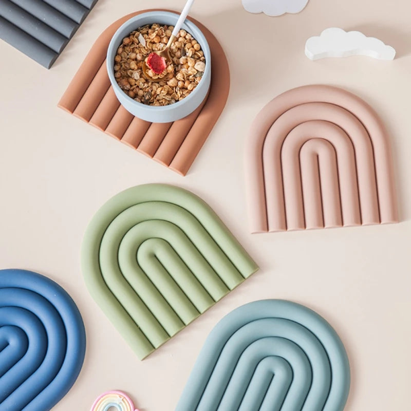 Rainbow Shape Silicone Placemat