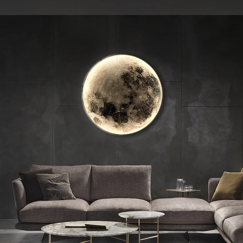 Minimalist Art Moon LED Wall Lamp