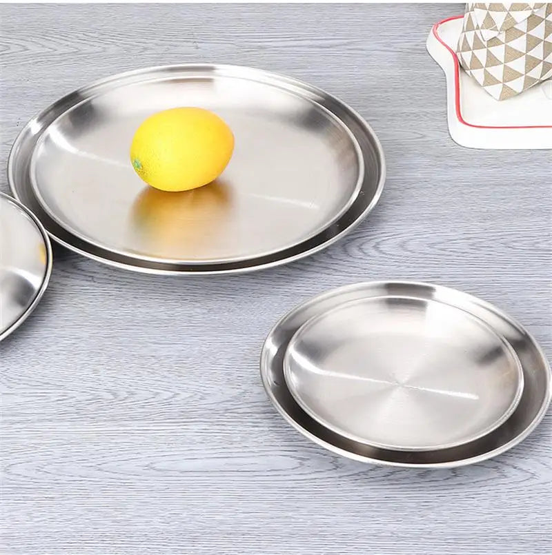 Stainless Steel Round Dinner Plate