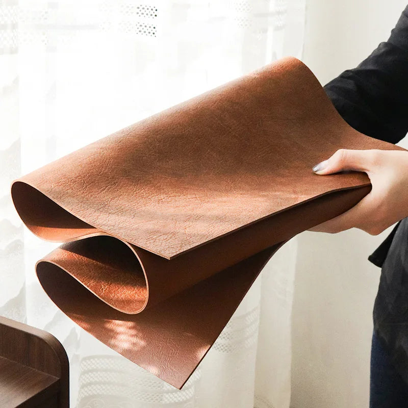 Luxury Cowhide Leather Table Mat