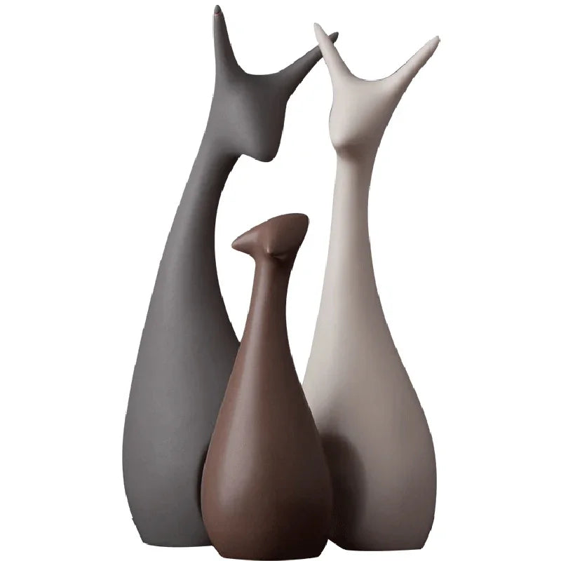 Nordic Ceramic Animal Ornaments