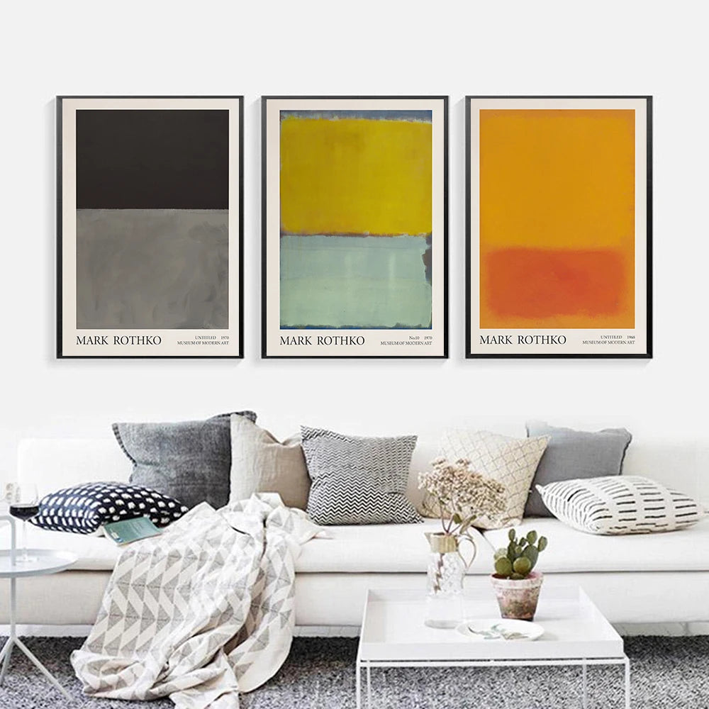 Mark Rothko Abstract Color Print