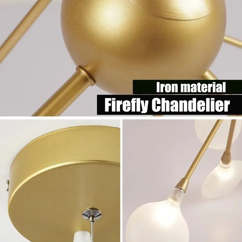 Nordic Firefly Ceiling Chandelier Pendant Lamp