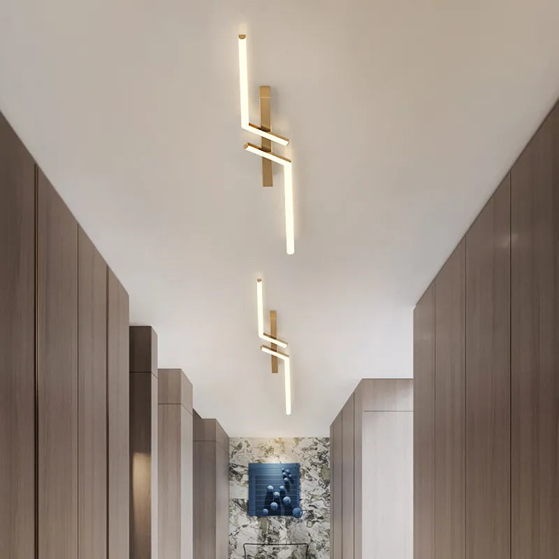 Modern Aisle LED Strip Surface Mount Ceiling Lamp