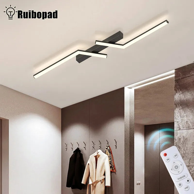 Modern Aisle LED Strip Surface Mount Ceiling Lamp