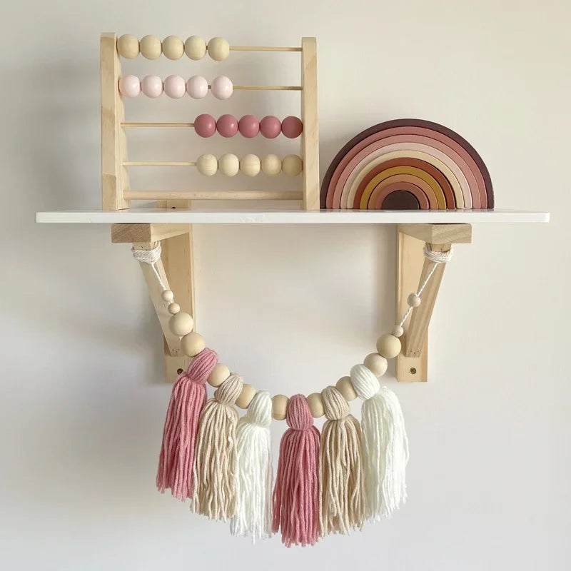 Nordic Wooden Abacus for Kids Room