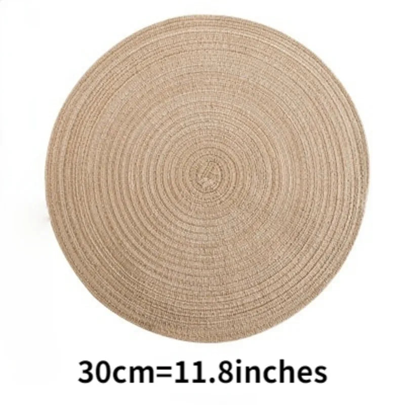 Round Woven Ramie Placemats