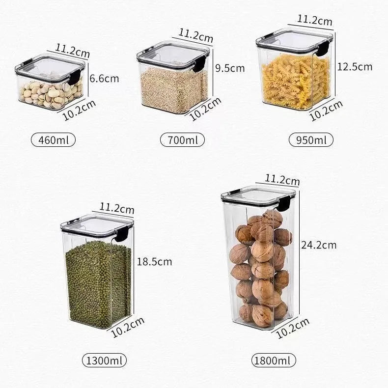 Sealed Plastic Food Storage Cans