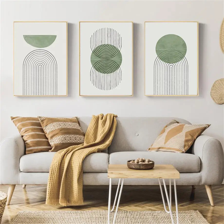 Mid Century Abstract Line Wall Art