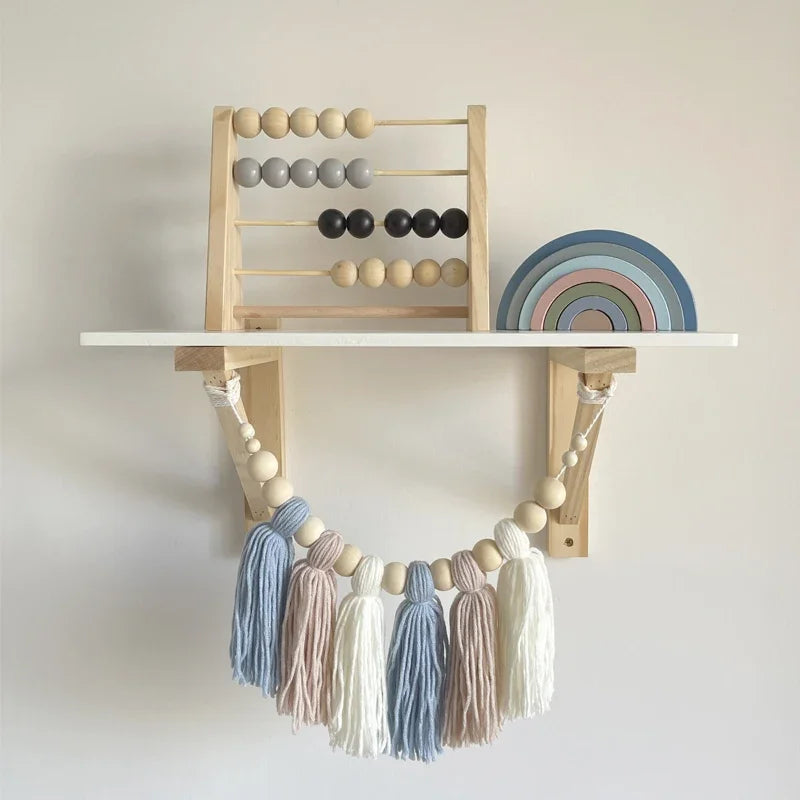 Nordic Wooden Abacus for Kids Room