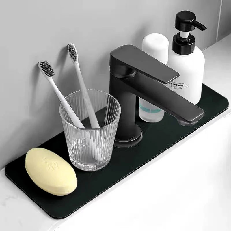 Absorbent Faucet Drain Mat