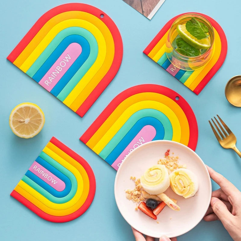 Rainbow Shape Silicone Placemat