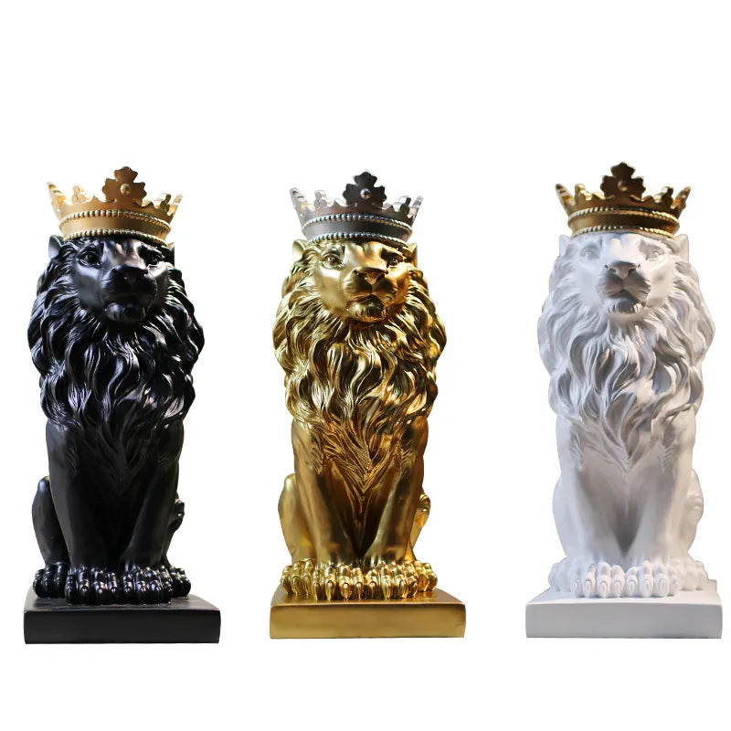 Resin Fashion Lion Sculpture