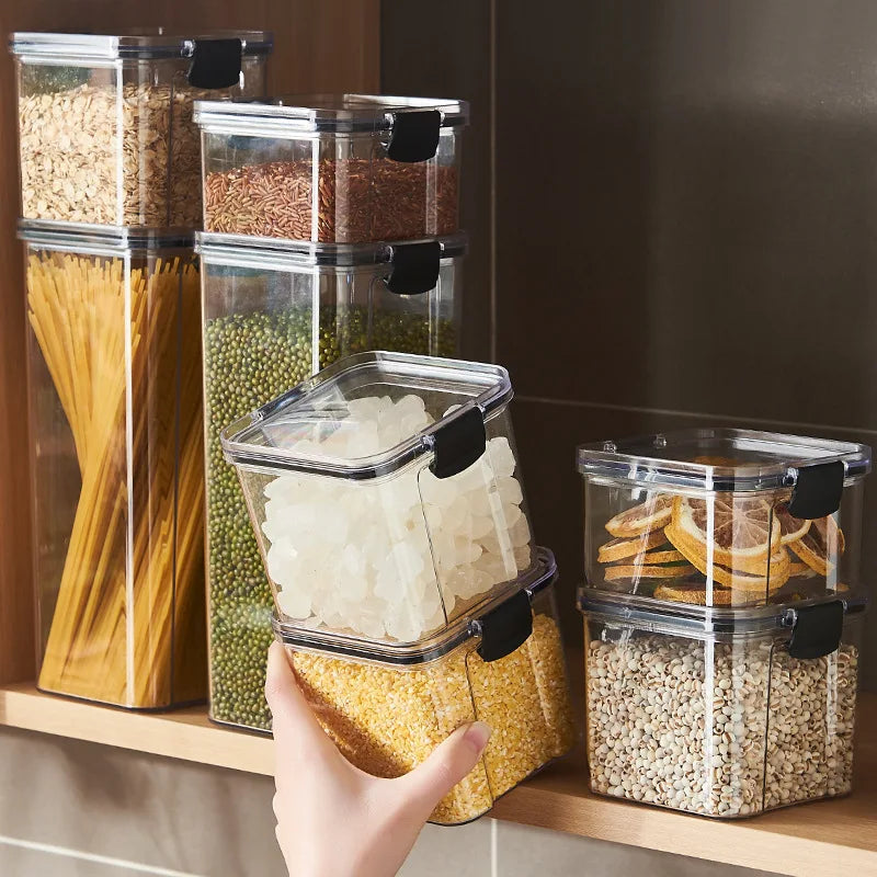 Sealed Plastic Food Storage Cans