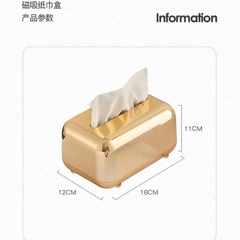 Luxury Golden Tissue Holder Box