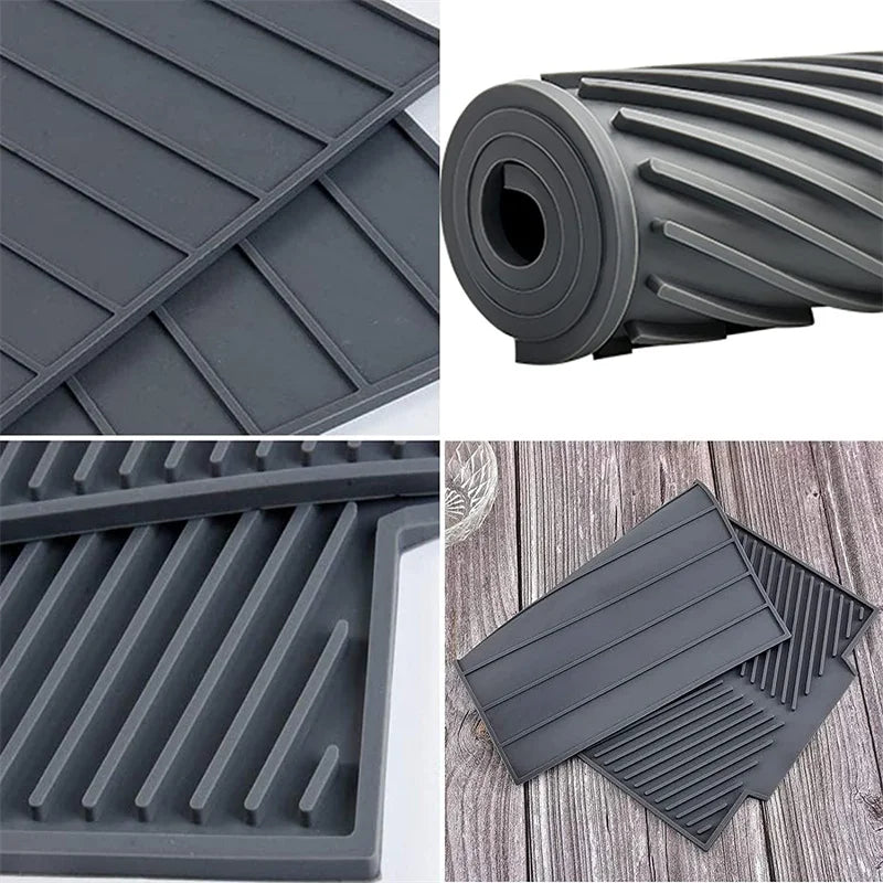 Foldable Rubber Dishes Mat