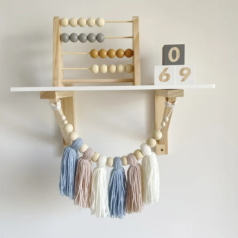 Nordic Wooden Abacus for Kids Room