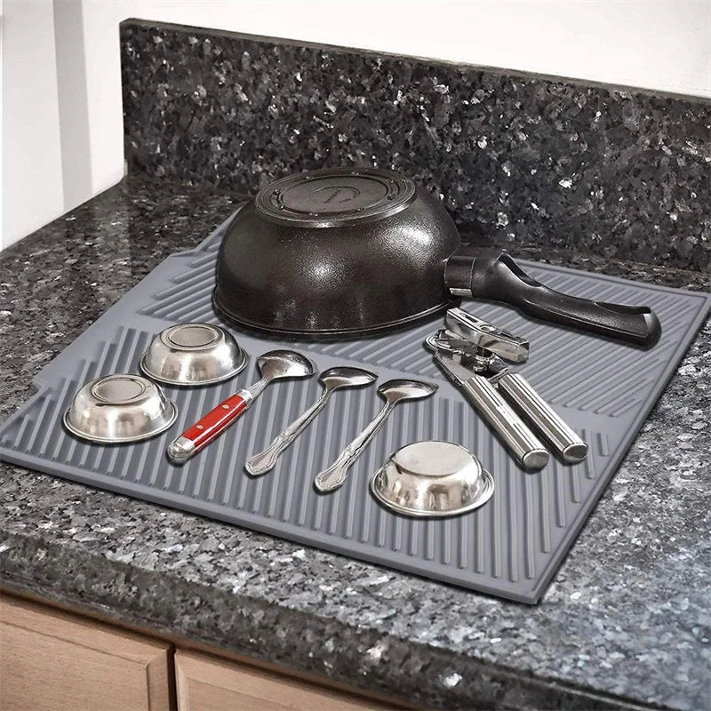 Foldable Rubber Dishes Mat