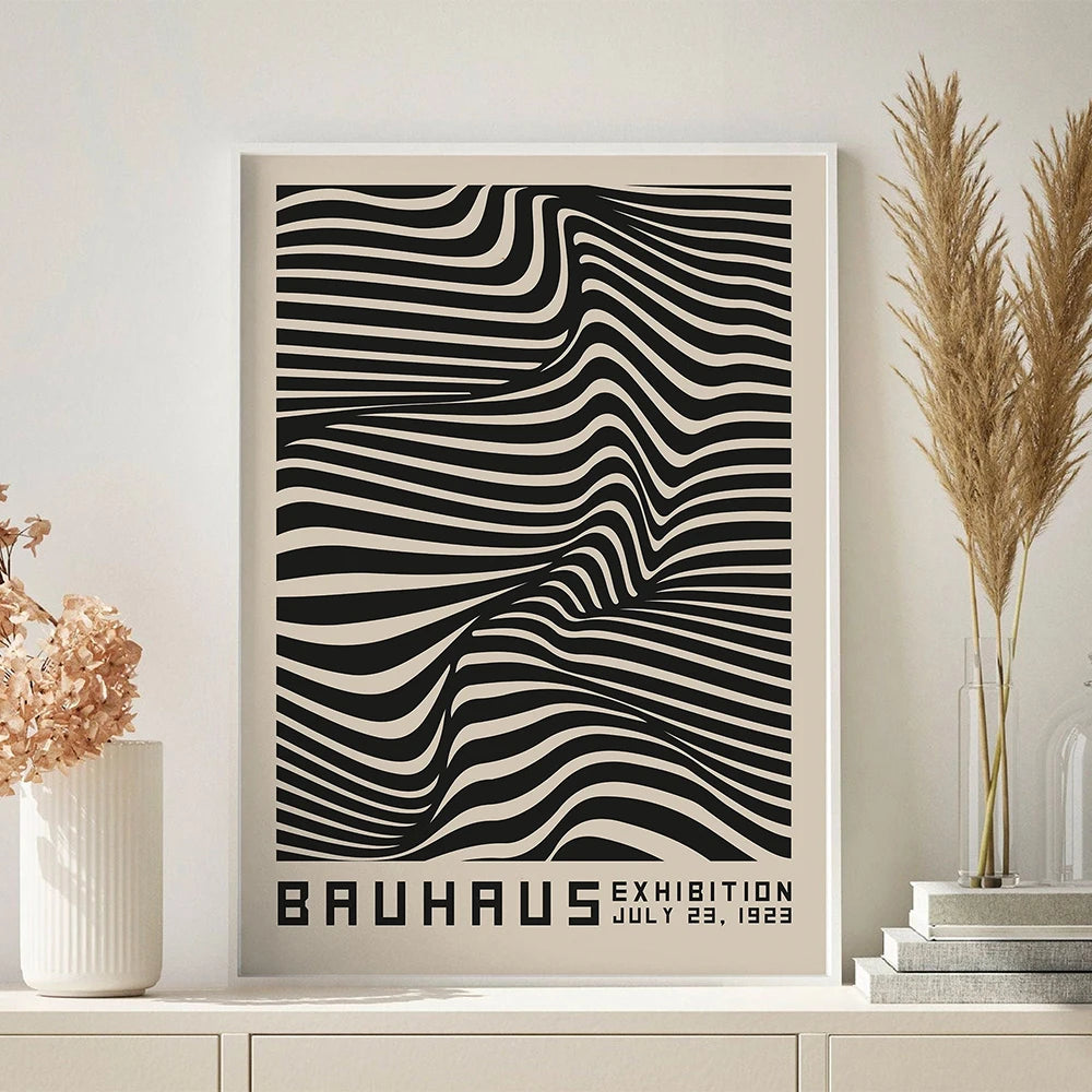 Bauhaus Abstract Illustration Painting