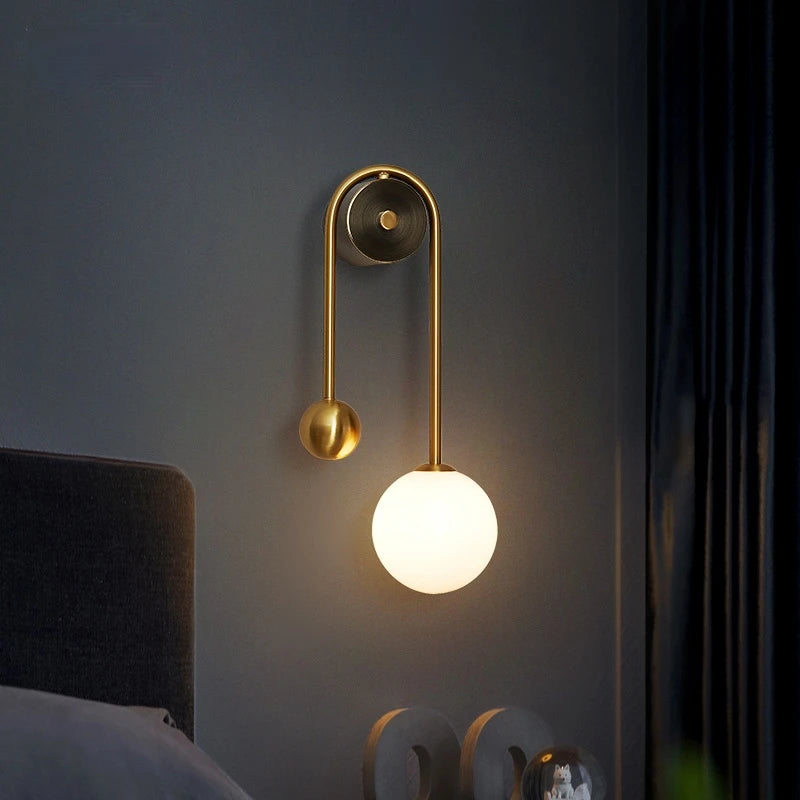 Modern Glass Ball Wall Lamp for Stylish Lighting