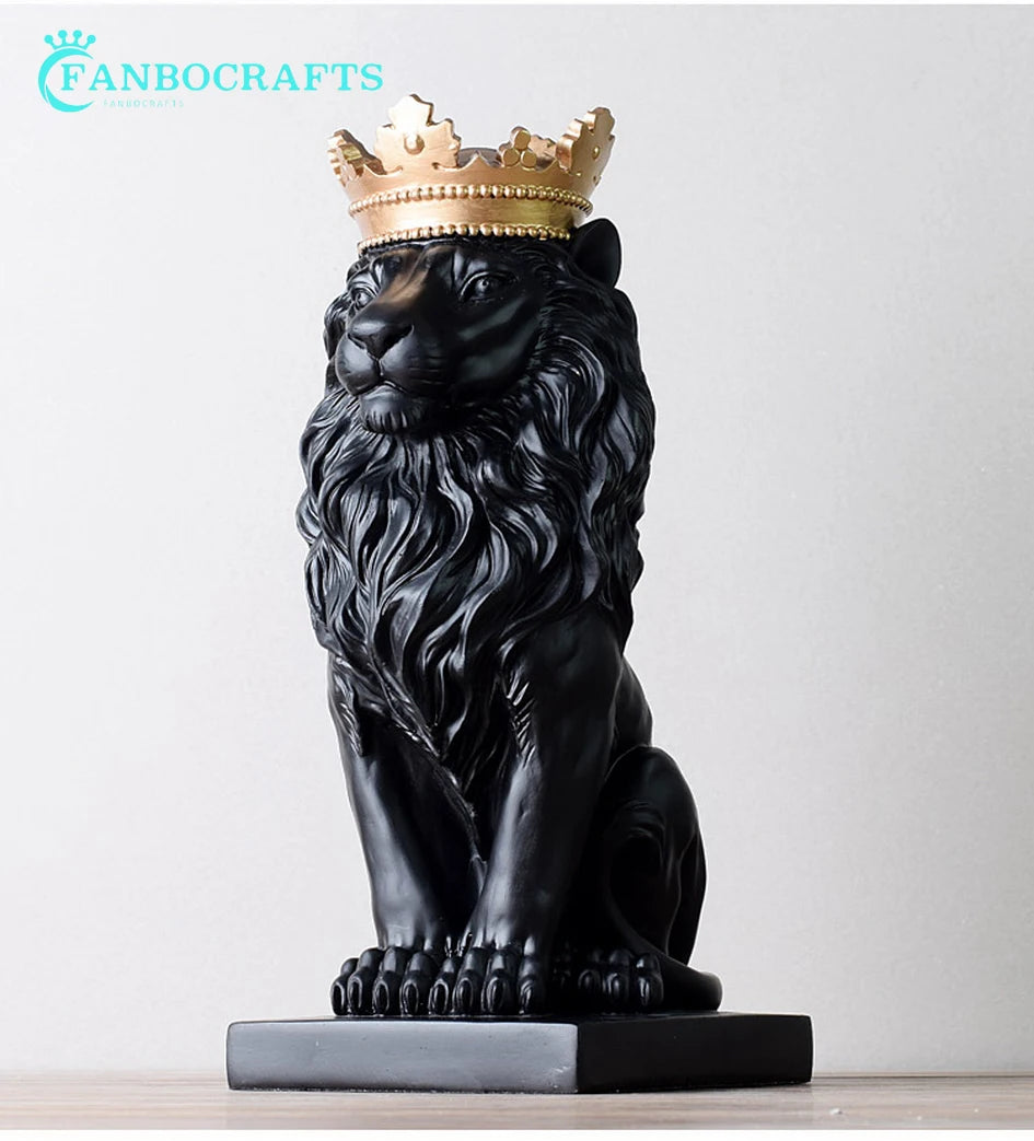 Resin Fashion Lion Sculpture