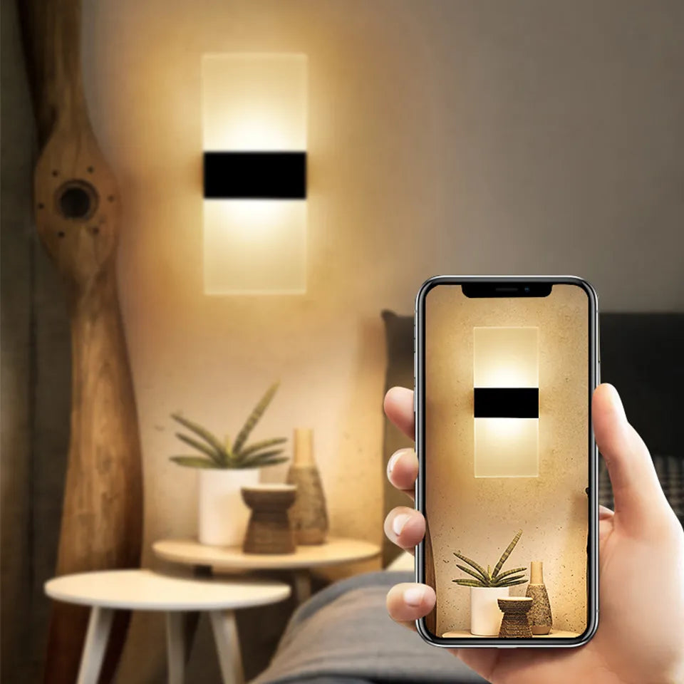 USB Rechargeable Nordic LED Wall Lamp