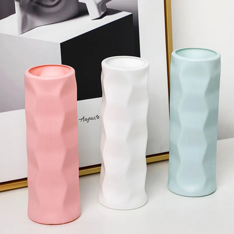 Scandinavian Storm Wave Style Plastic Vase