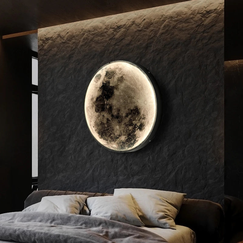 Minimalist Art Moon LED Wall Lamp